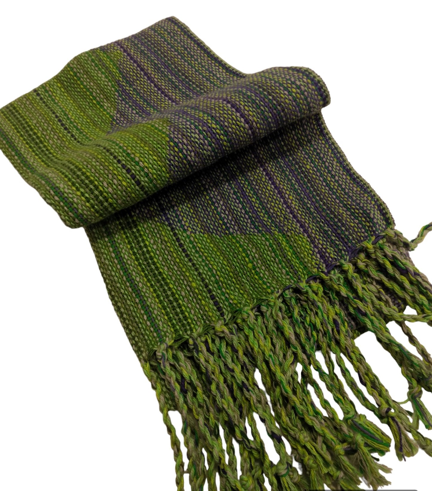 Blue Lupine Fibers - Green Geo Cotton Wrap