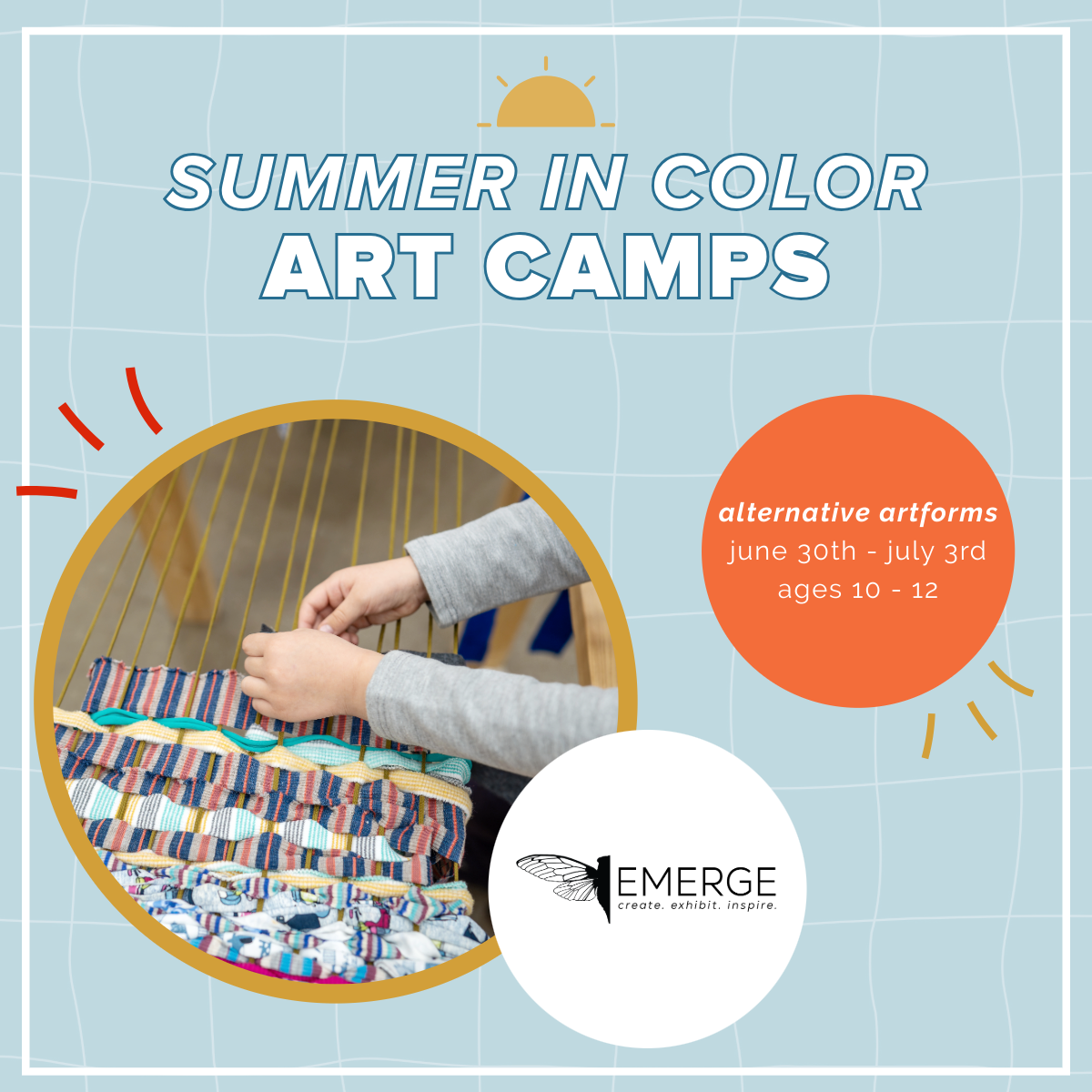 Alternative Artforms | Summer Camp | Ages 10 - 12 | June 30th - July 3rd
