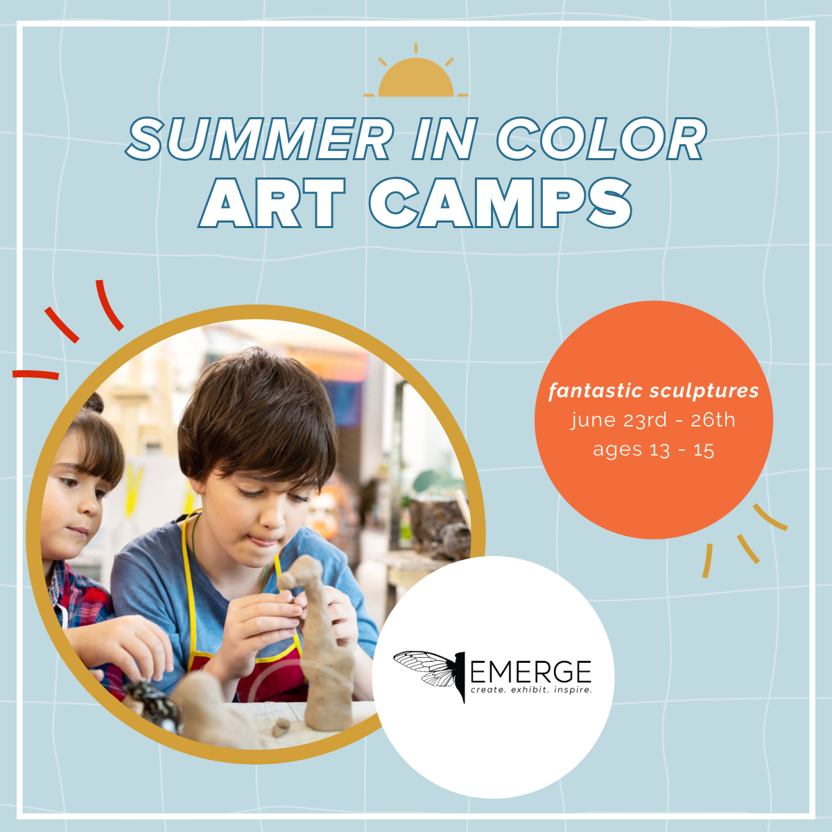 Fantastic Sculptures | Summer Camp | Ages 13 - 15 | June 23rd - 26th