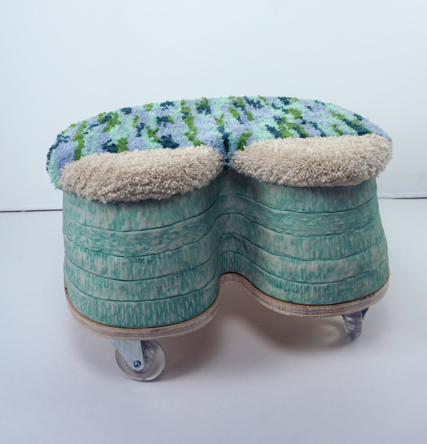 Lisa Nappa - French Tip Floor Stool (green)