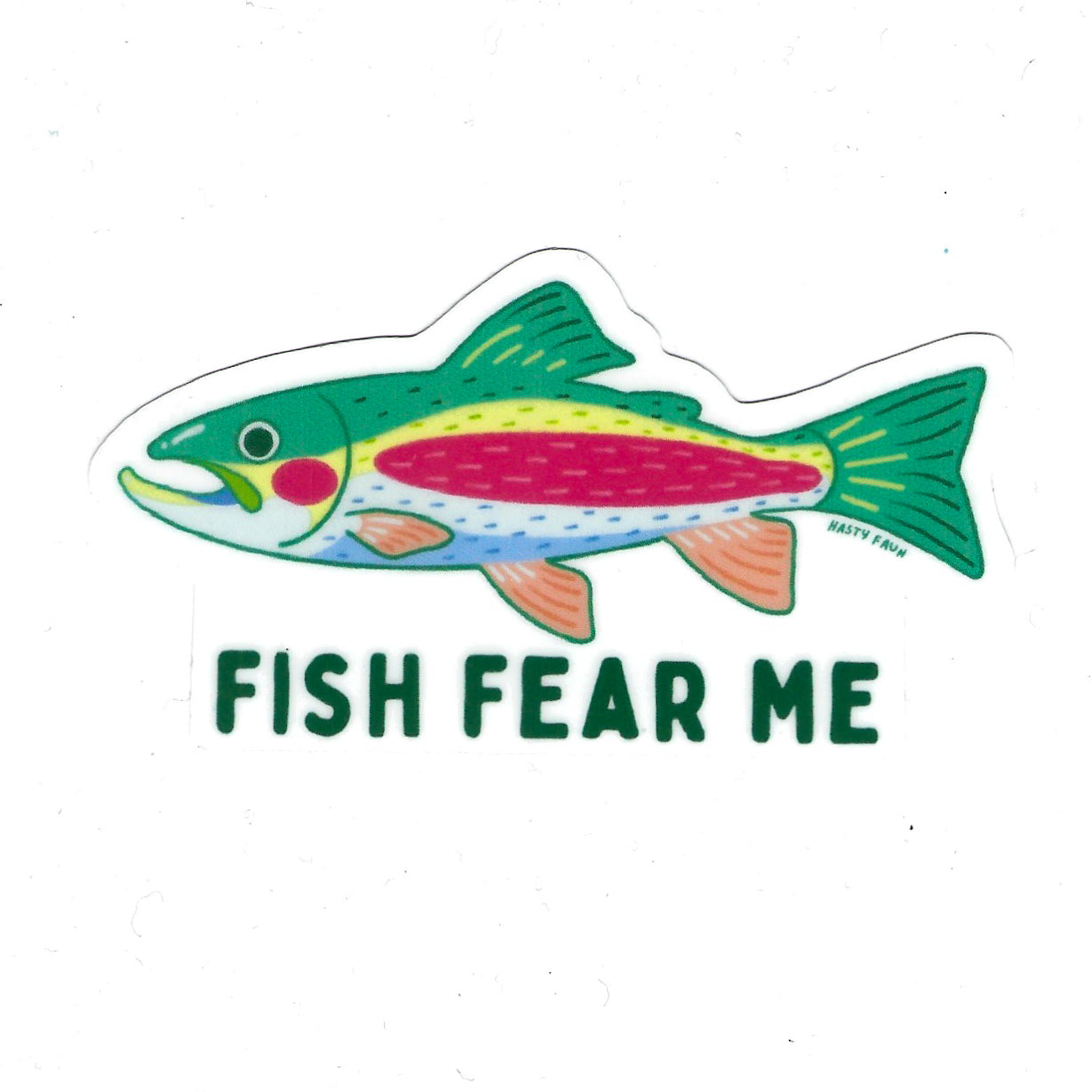 Hasty Faun - Fish Fear Me Sticker