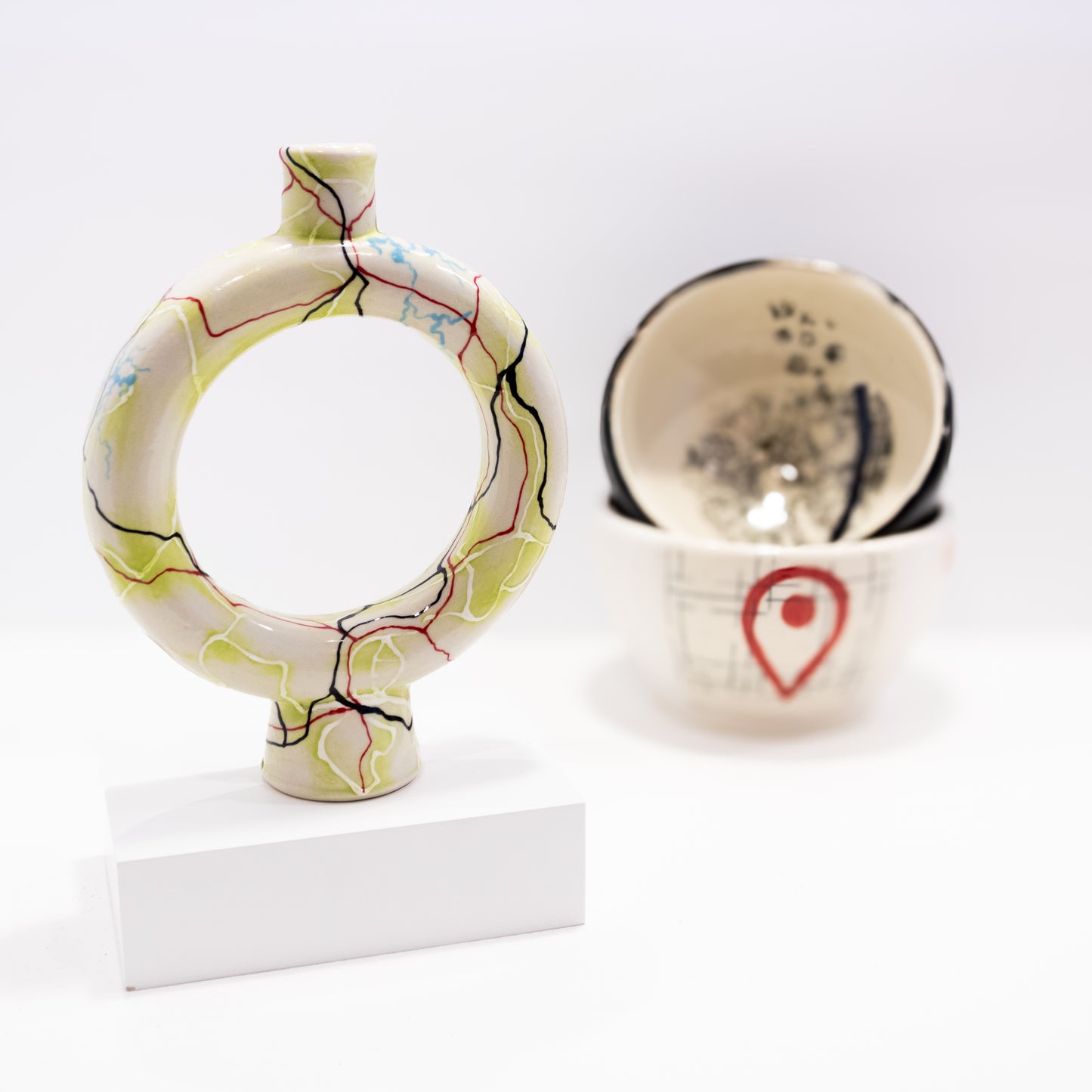 Kat Fekkes - Map Bud Vase