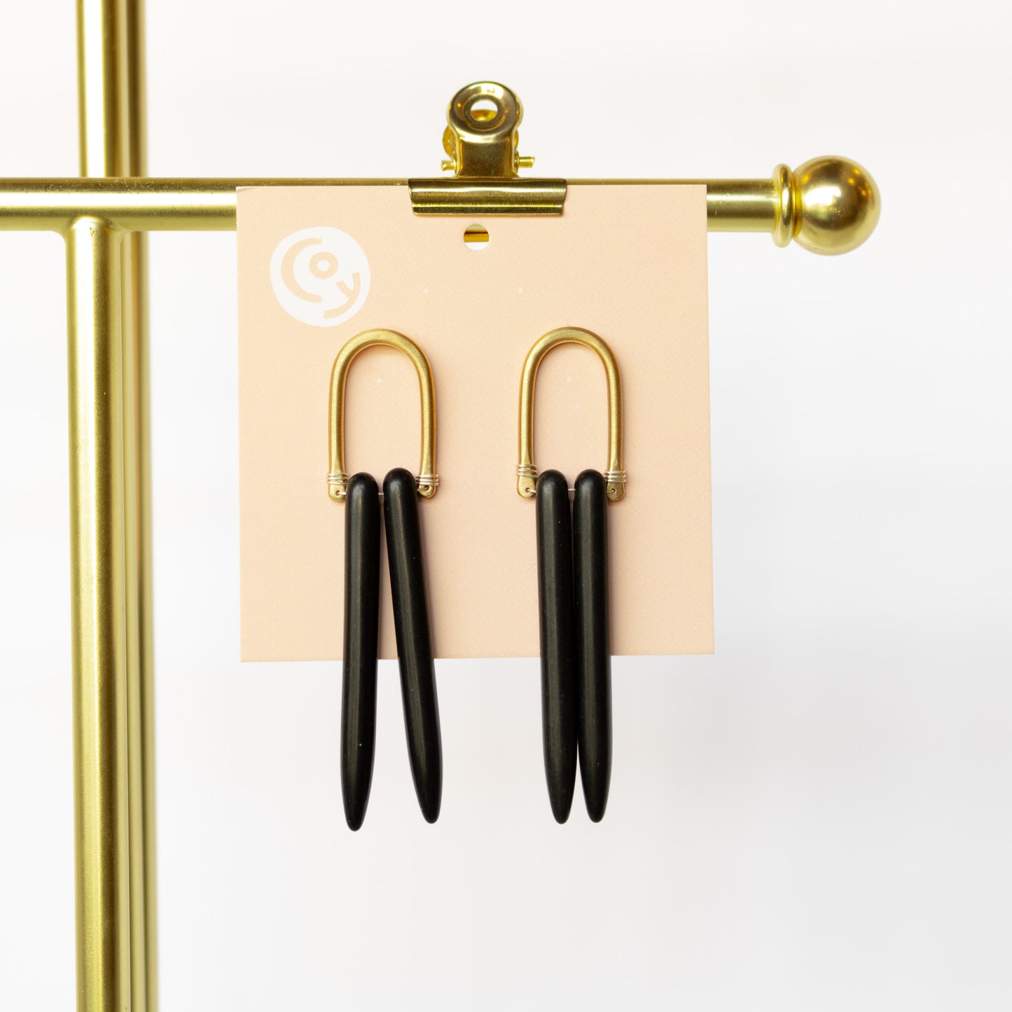 Coy Jewelry - Black Spike Earrings