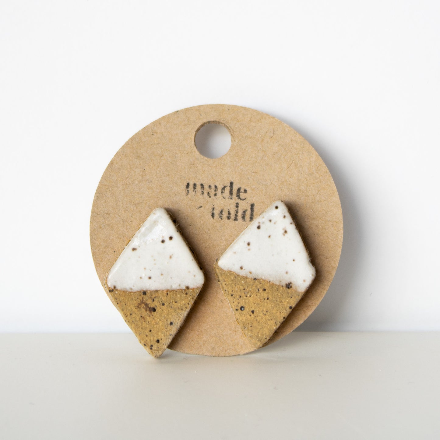 Made & Told - Diamond Ceramic Earrings