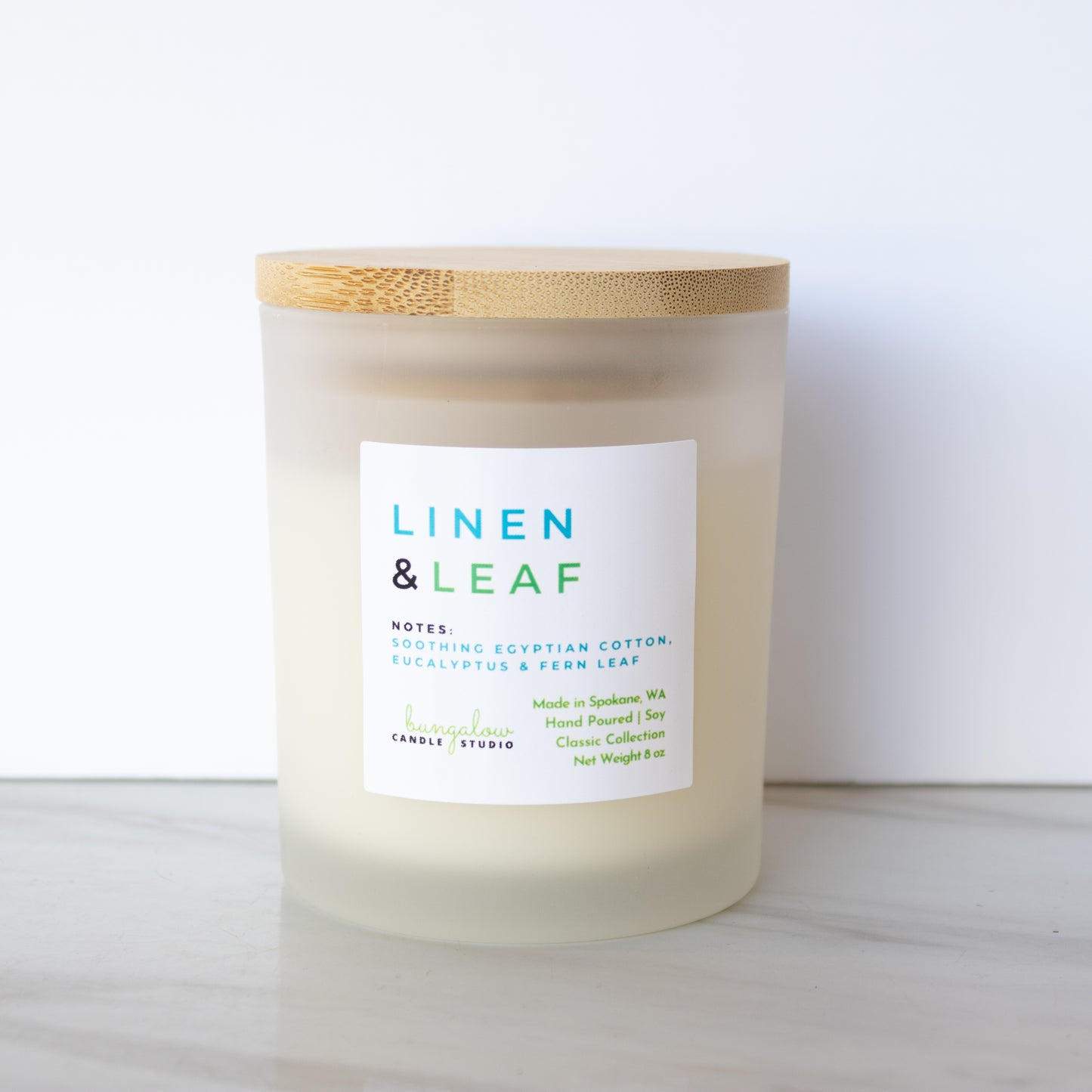 Bungalow Candle Studio - Linen & Leaf