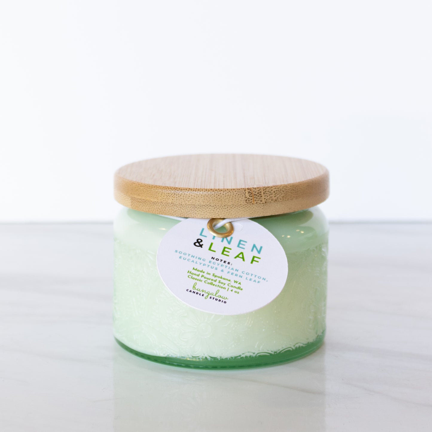Bungalow Candle Studio - Linen & Leaf