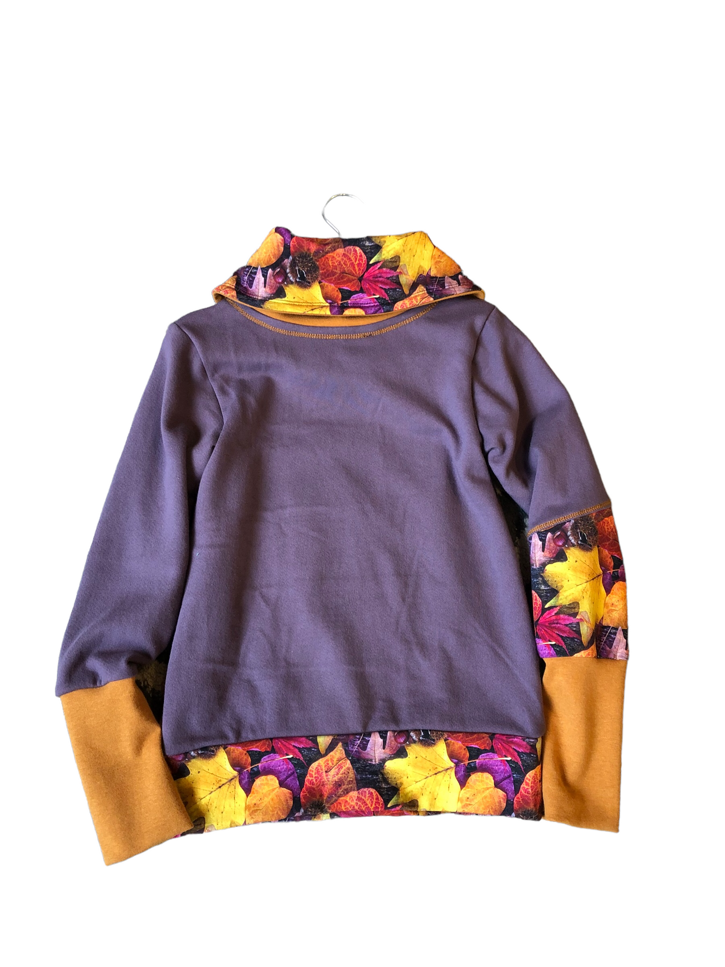 SOME Threads - Kids Cowl Autumn leaves with dusty purple