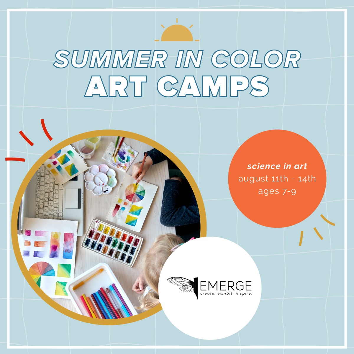 Science in Art | Summer Camp | Ages 7 - 9 | August 11th - 14th