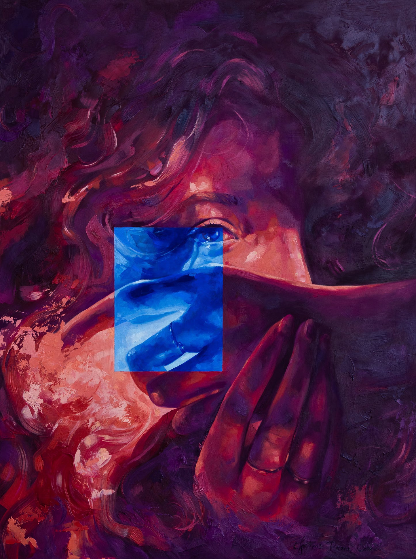 Jaime Rome Crain - Blue Window 1 Print