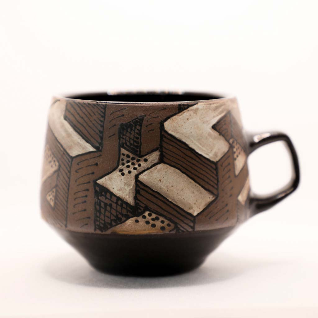 Reinaldo and Maya Collaboration - 12 Black Little City Mug
