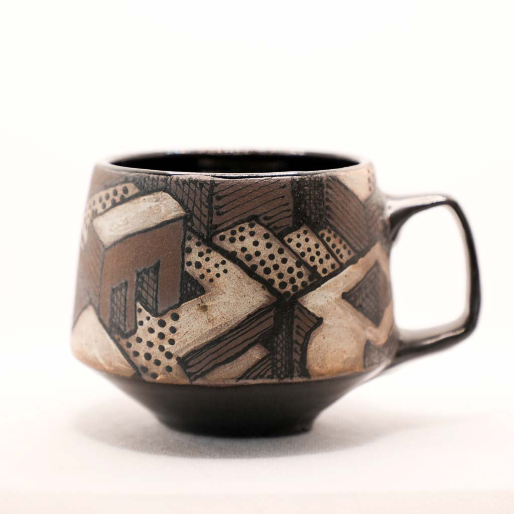 Reinaldo and Maya Collaboration - 14 Black Little City Mug