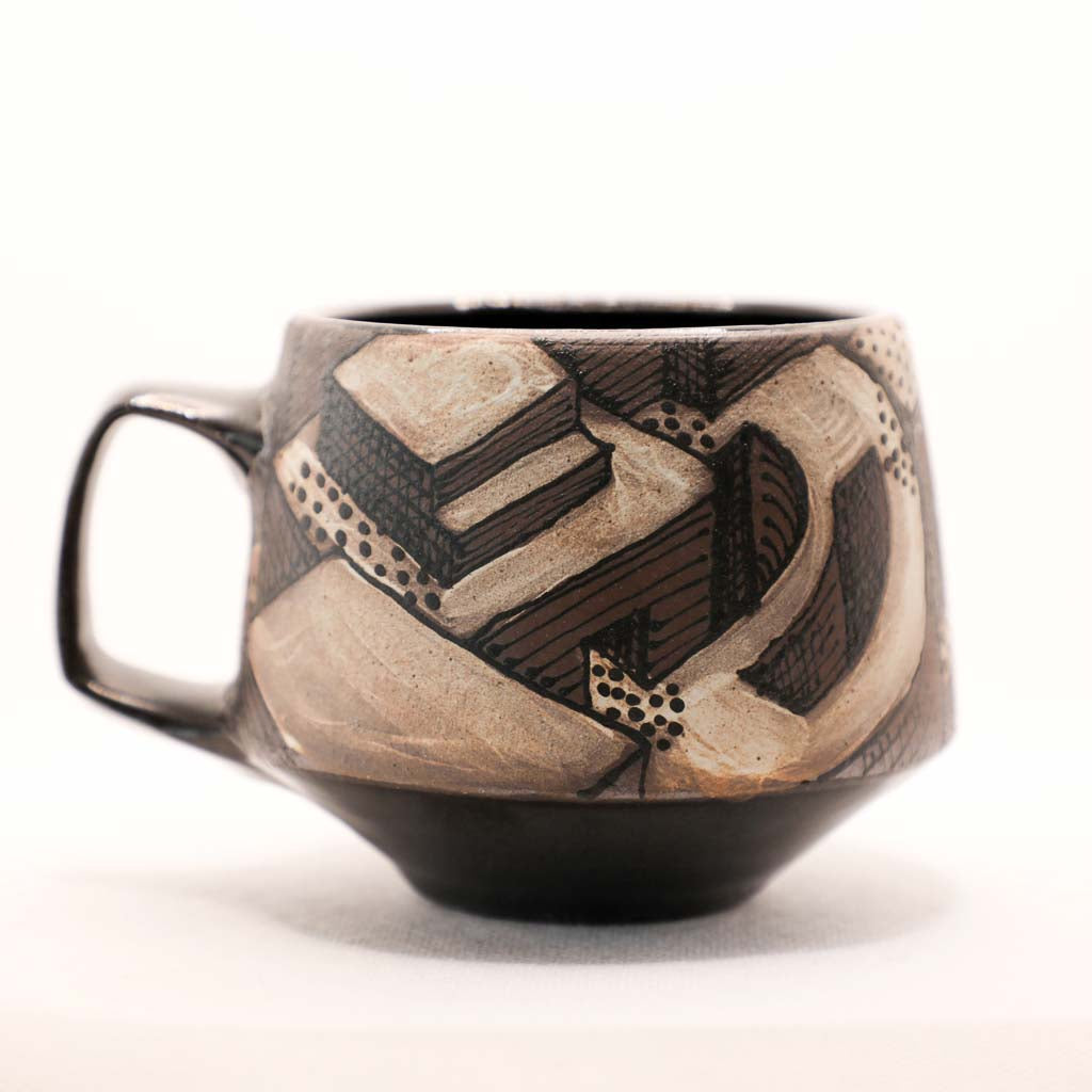 Reinaldo and Maya Collaboration - 14 Black Little City Mug