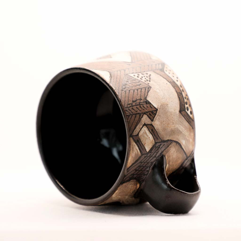 Reinaldo and Maya Collaboration - 17 Black Little City Mug