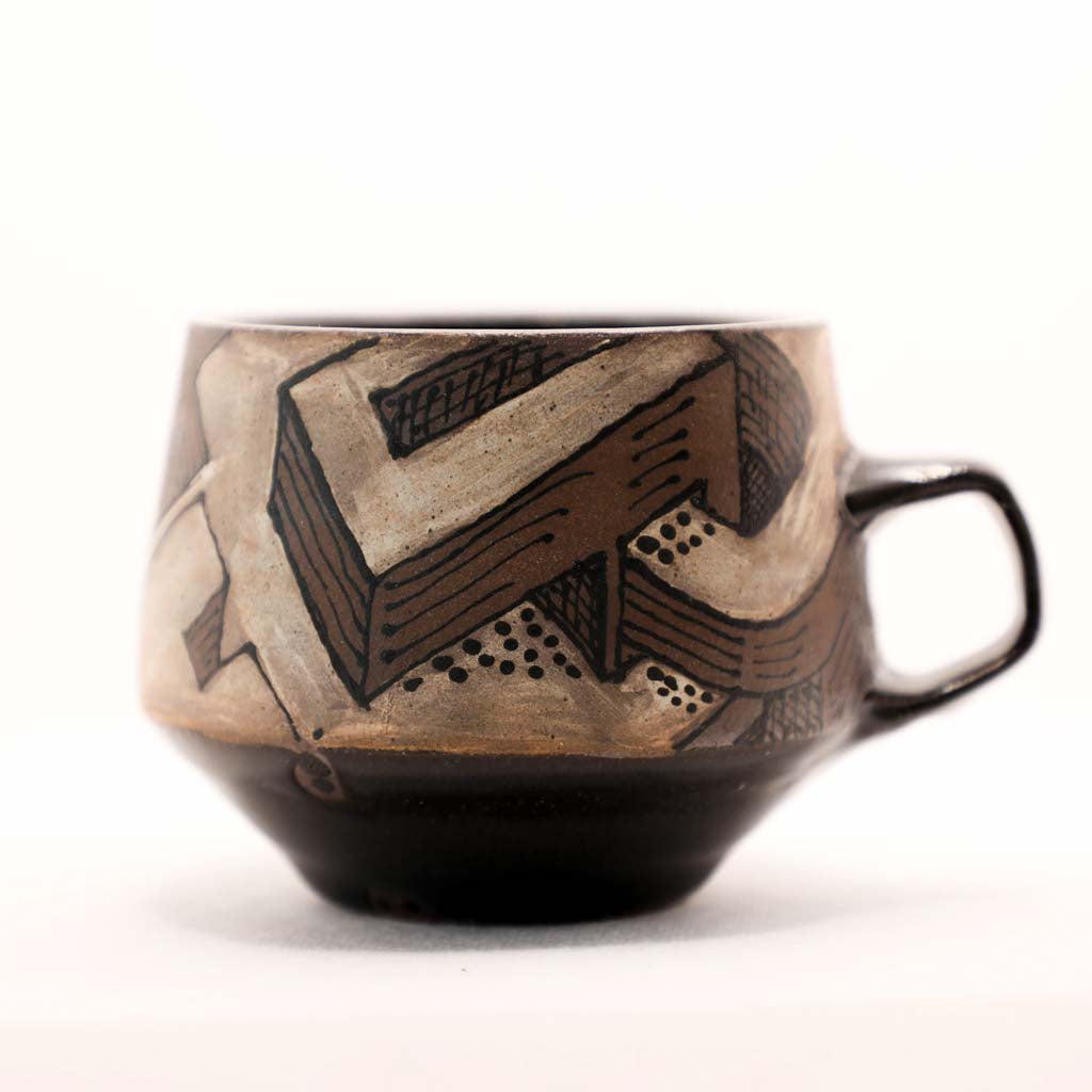 Reinaldo and Maya Collaboration - 17 Black Little City Mug