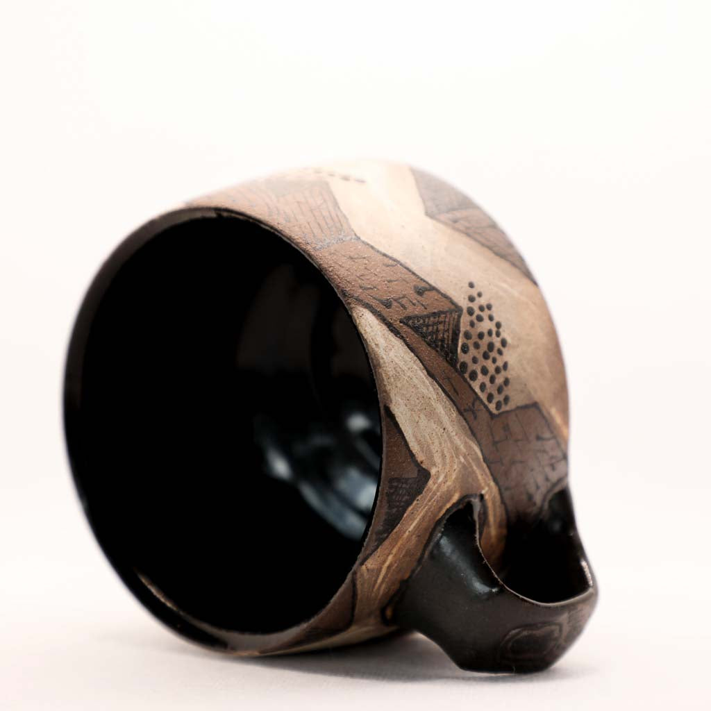 Reinaldo and Maya Collaboration - 23 Black Little City Mug