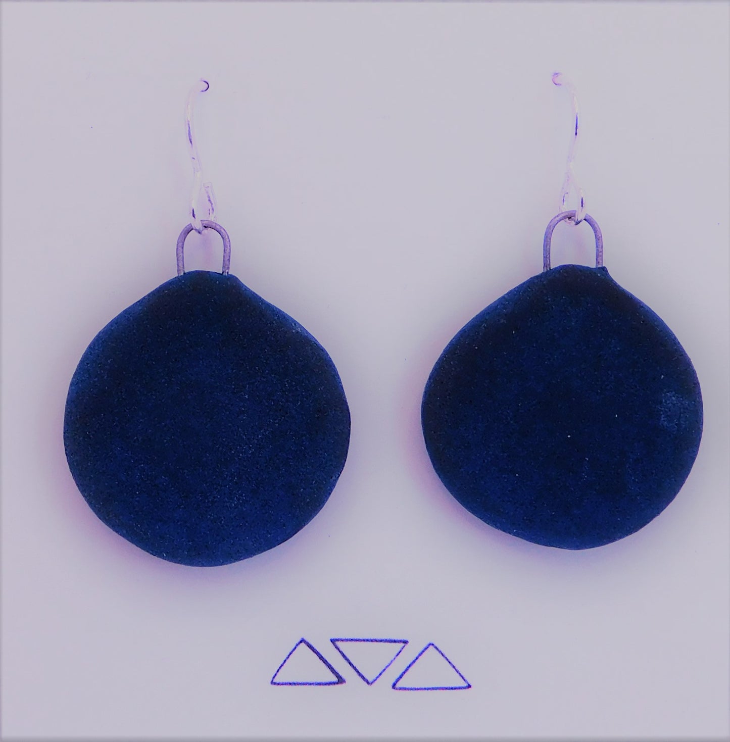 Maya Rumsey - Flat Dangly Unglazed Earrings
