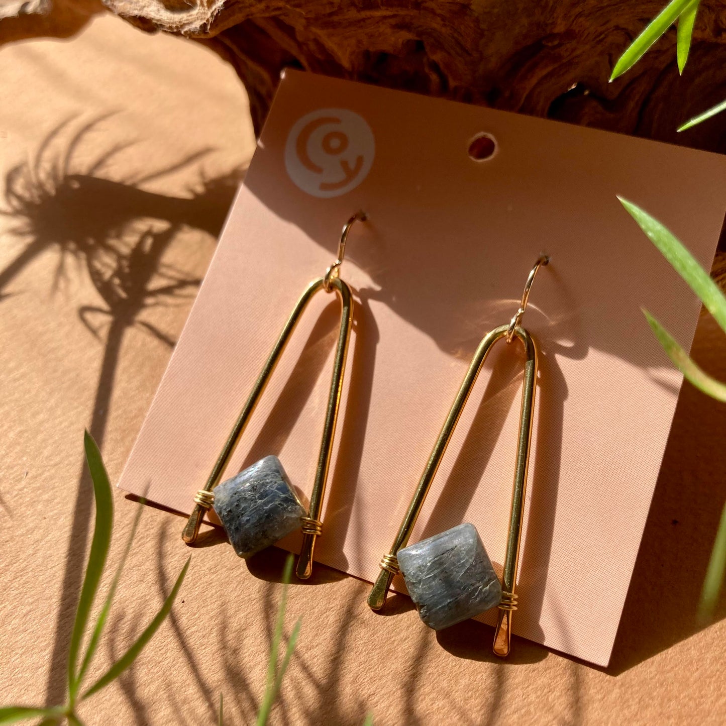 Coy Jewelry - Kyanite Drop Earrings