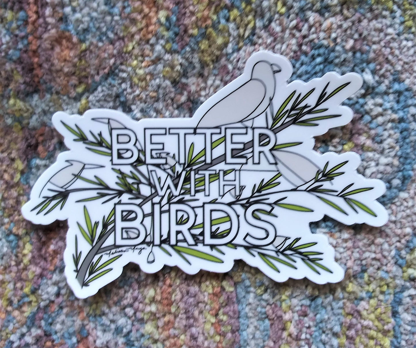 Maya Rumsey - Better With Birds Sticker