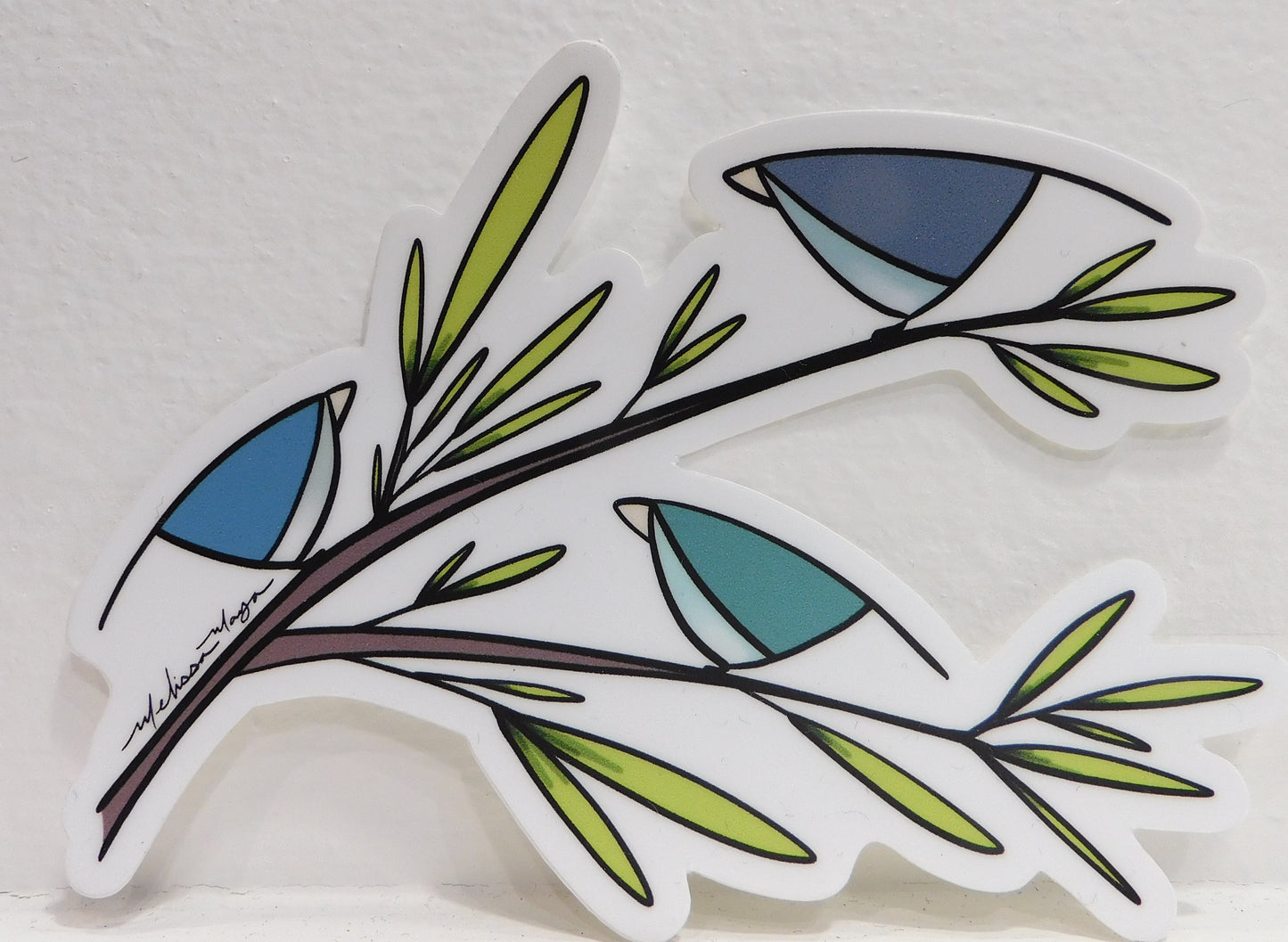Maya Rumsey - Three Blue Birds Sticker
