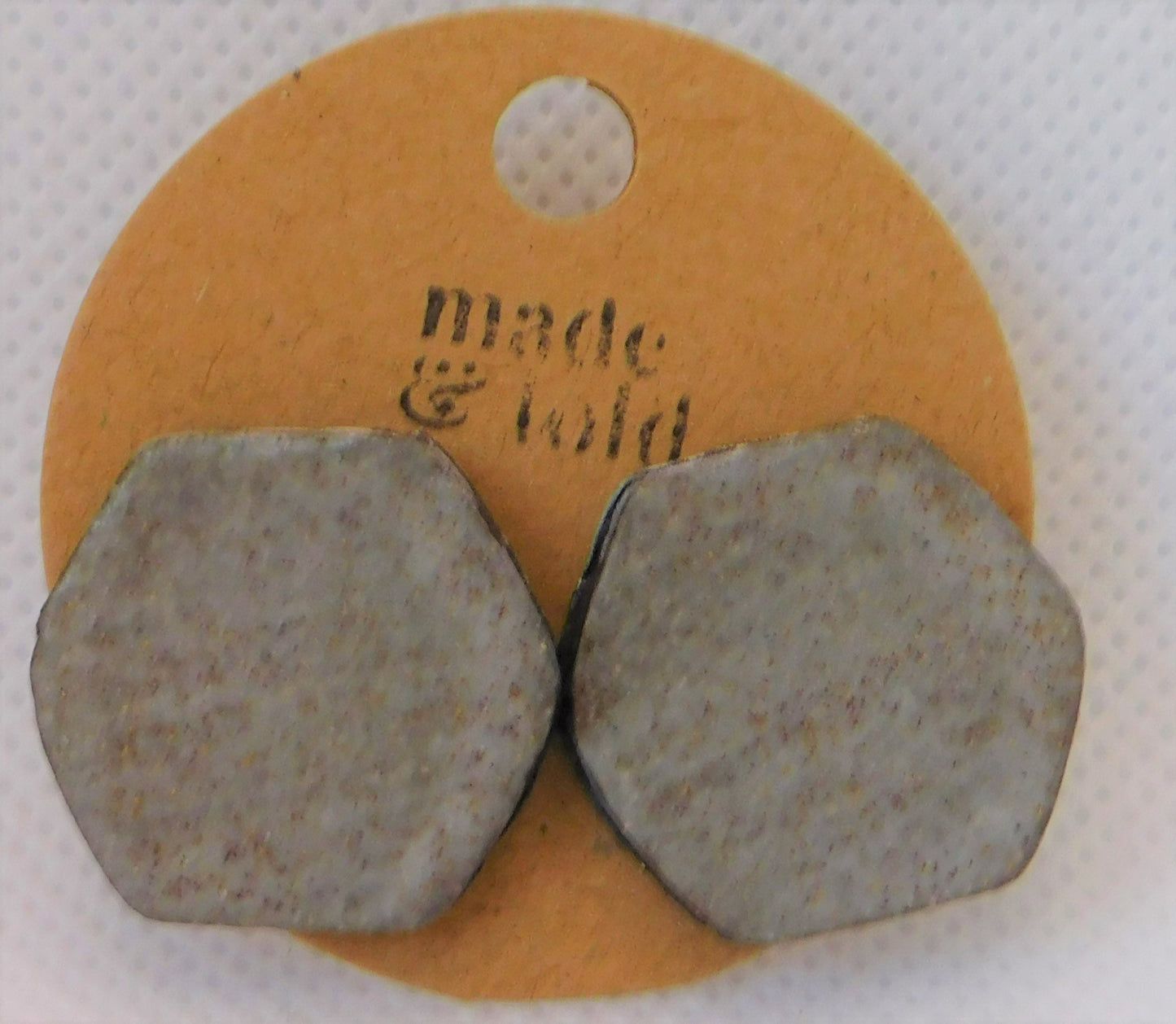 Made & Told - Large Hexagon Earrings