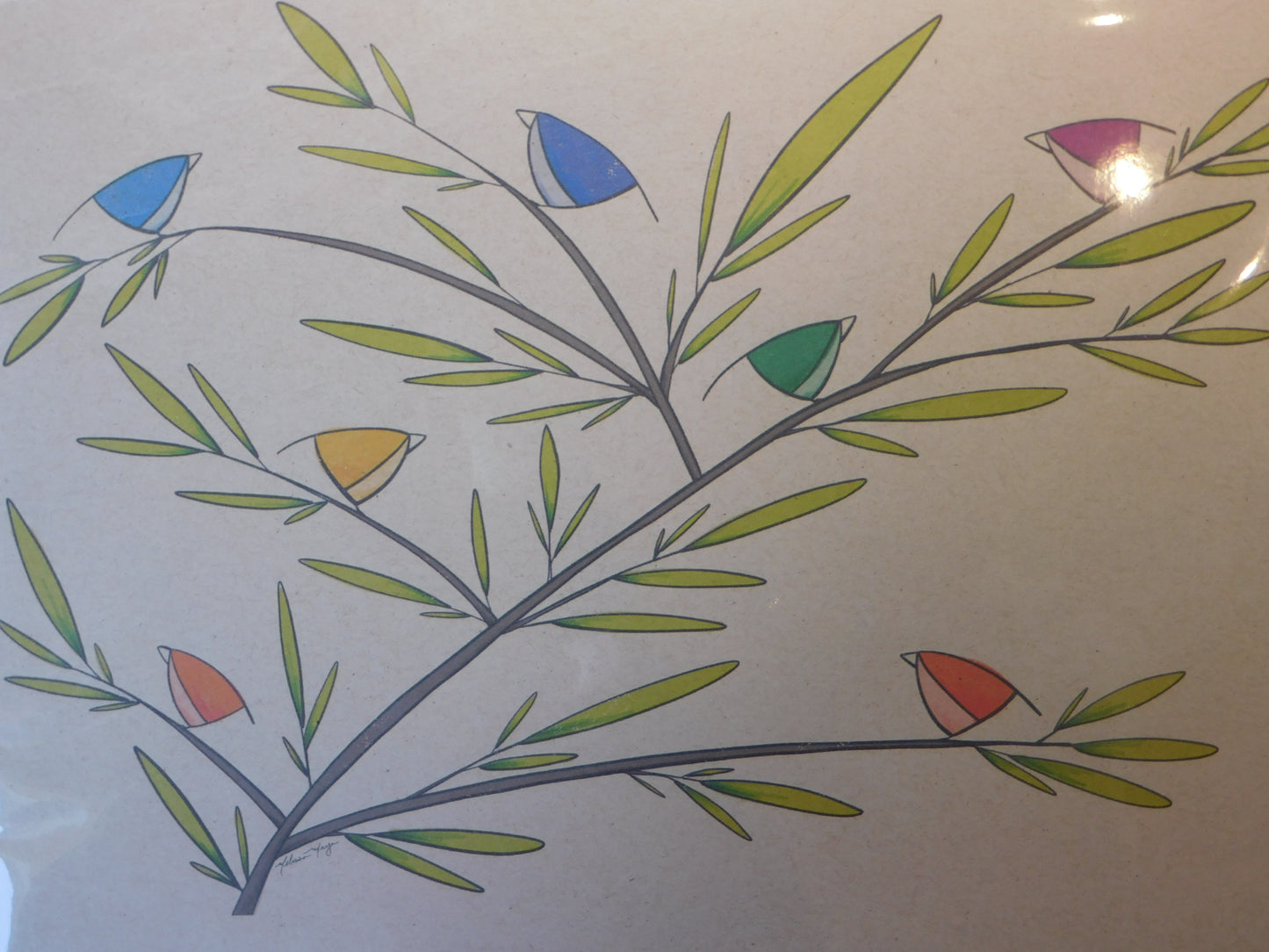 Maya Rumsey - Rainbow Birds Print