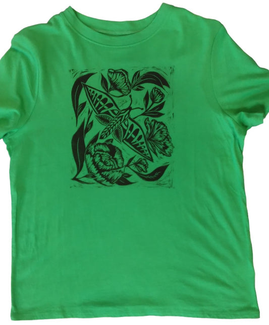 Jill McFarlane - "Moth" Block Print T-Shirt