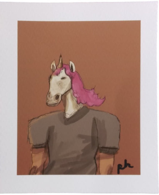 Poppy Hegsted - Unicorn Guy Print