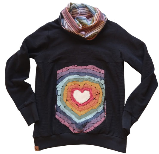 SOME Threads - Rainbow Love Women's Cowl Sweater