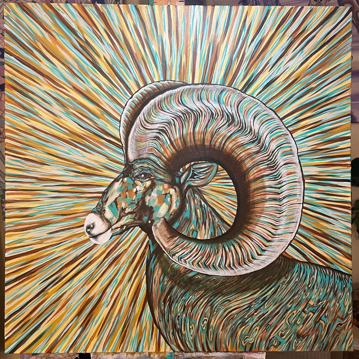 Cody Steele - Little Ram on Canvas