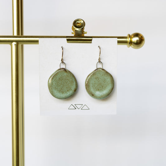 Maya Rumsey - Flat Dangly Glazed Earrings