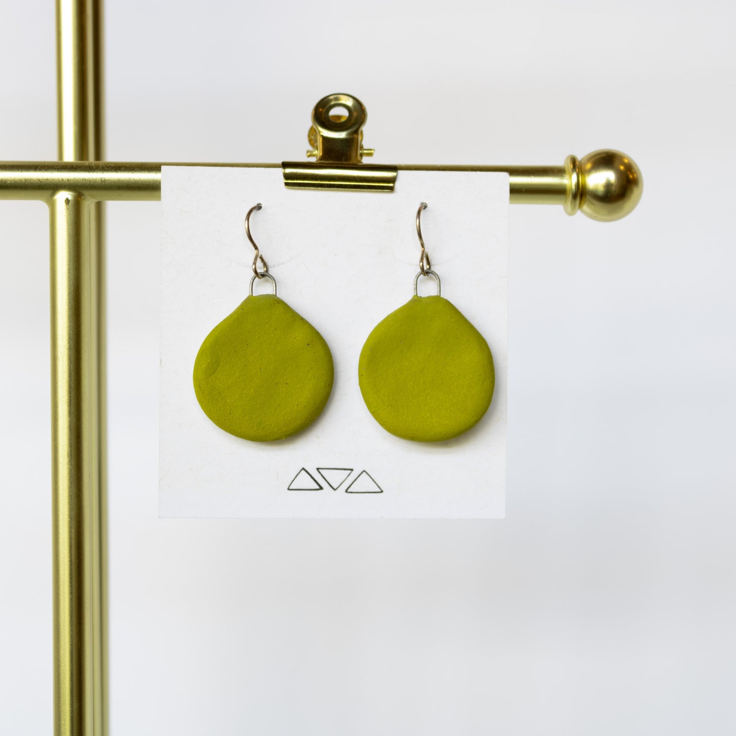 Maya Rumsey - Flat Dangly Unglazed Earrings