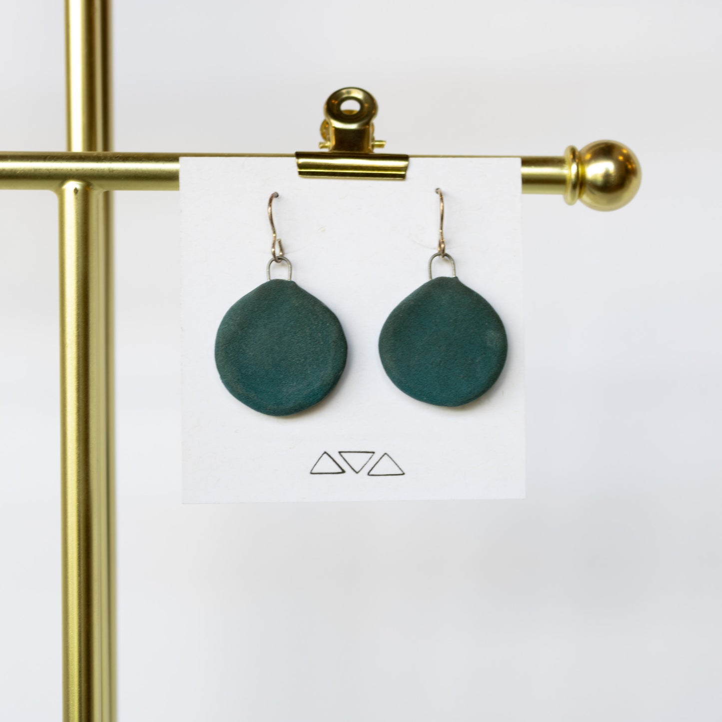 Maya Rumsey - Flat Dangly Unglazed Earrings