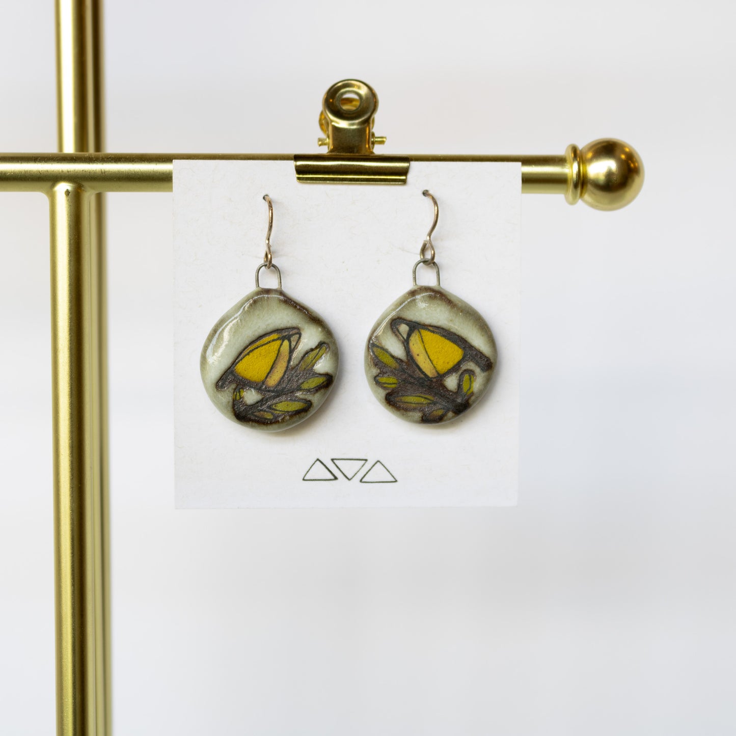 Maya Rumsey - Flat Dangly Bird Earrings