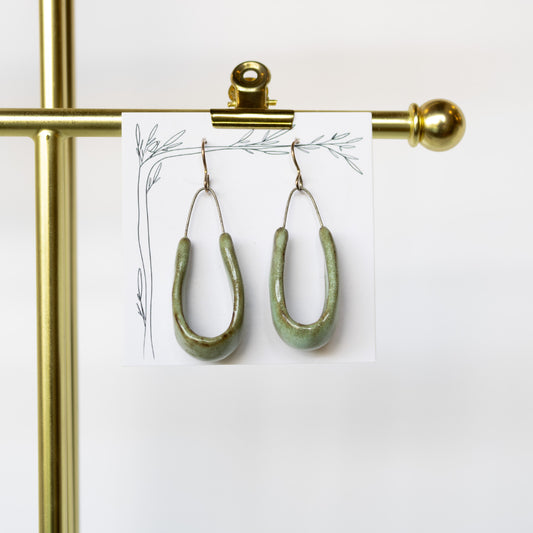 Maya Rumsey - Glazed Basket Earrings