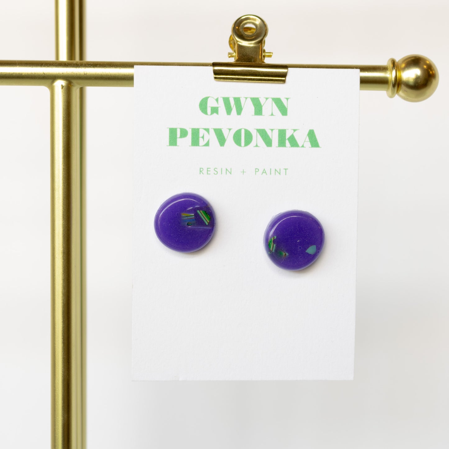 Gwyn Pevonka - Button Earrings