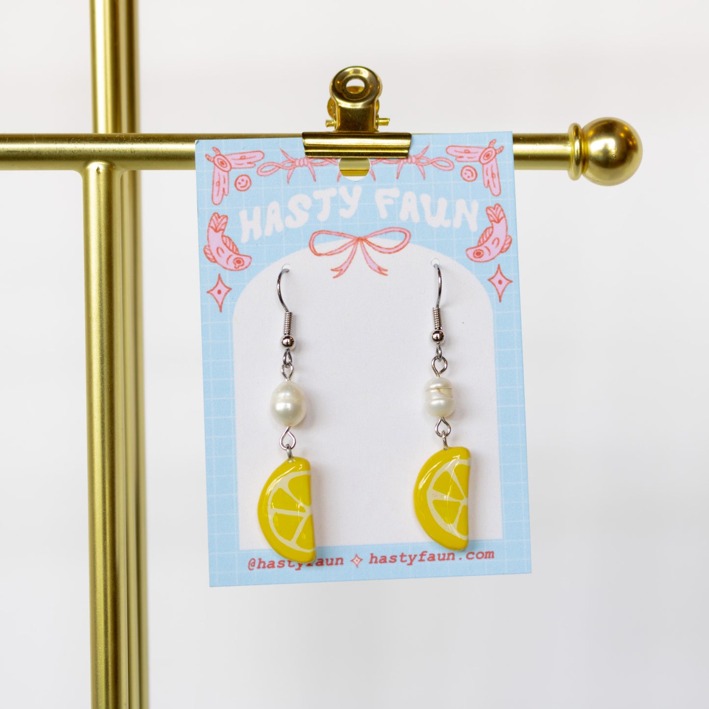 Hasty Faun - Lemon Slice Earrings