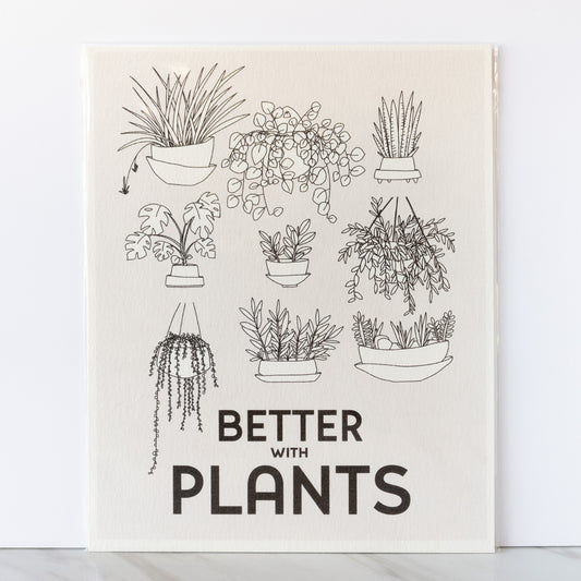 Maya Rumsey - Framed Better with Plants Print