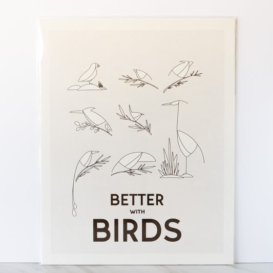 Maya Rumsey - Better with Birds Print