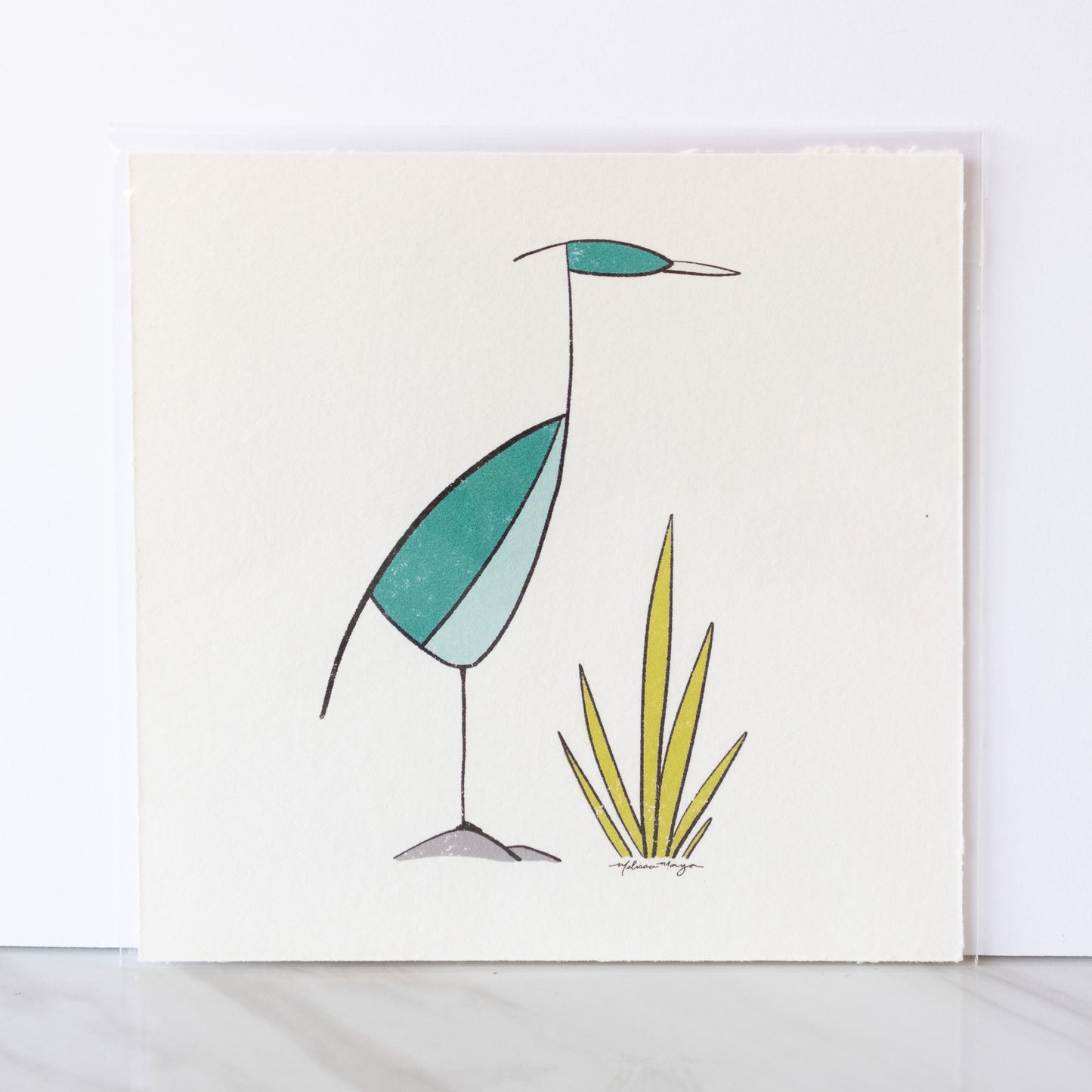 Maya Rumsey - Small 5x5 Bird Print