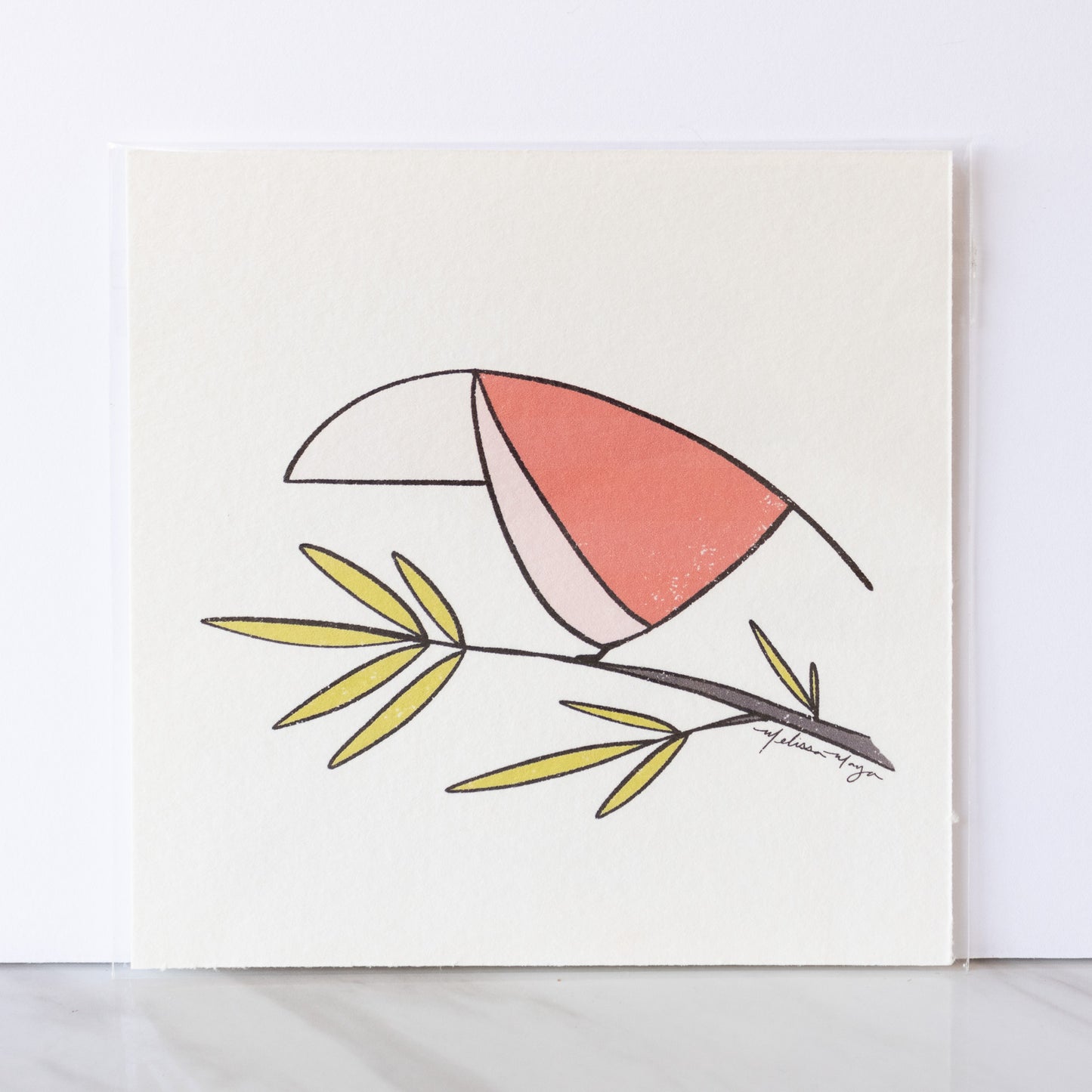 Maya Rumsey - Small 5x5 Bird Print