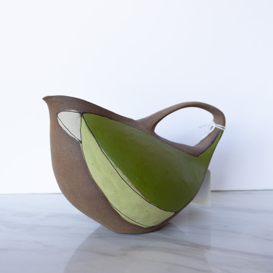 Maya Rumsey - Large Green Bird Pitcher