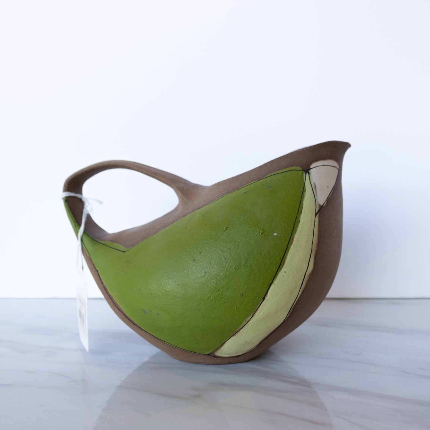 Maya Rumsey - Large Green Bird Pitcher