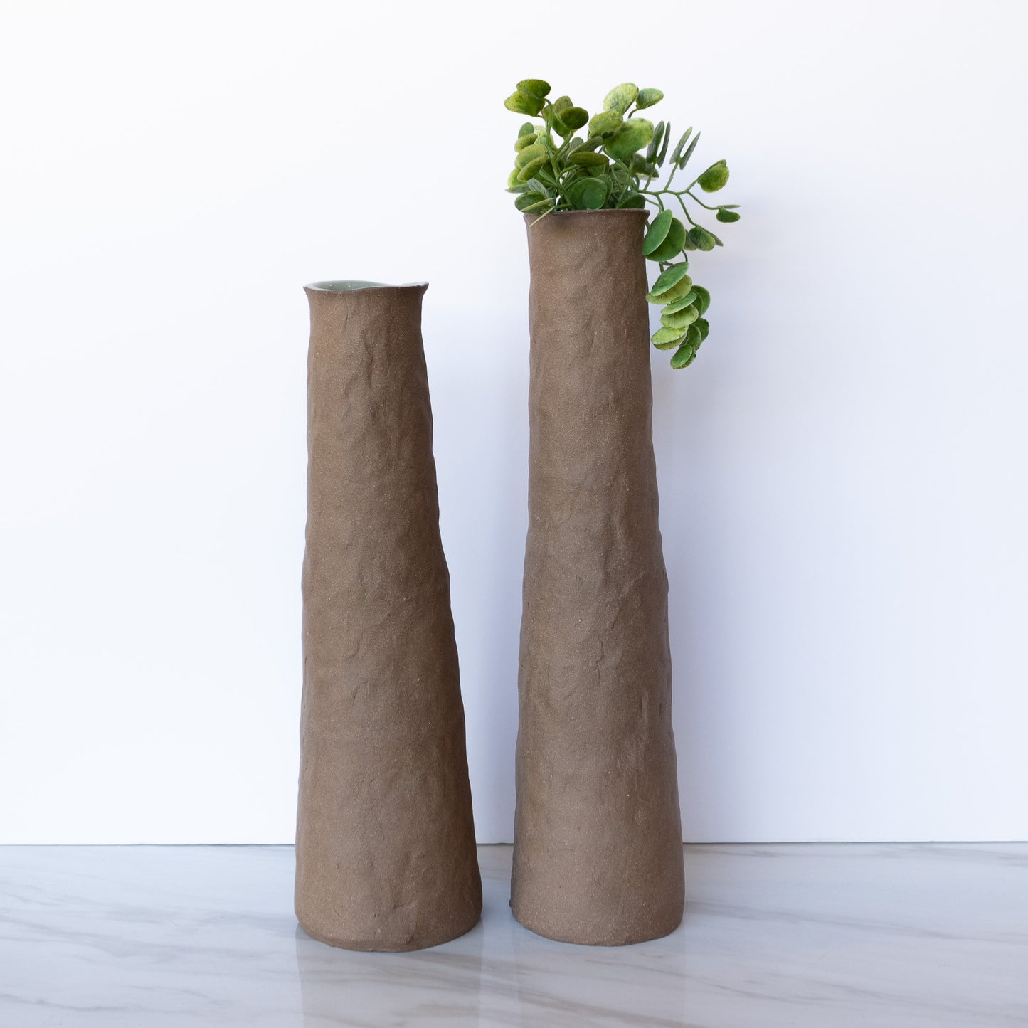 Maya Rumsey - Skinny Brown Vases