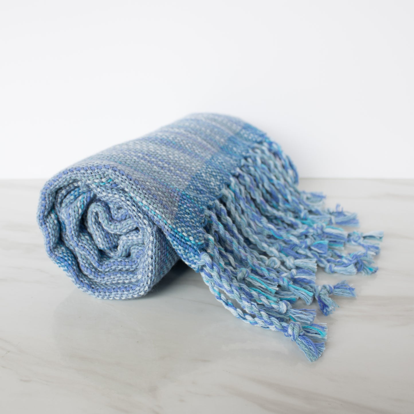 Blue Lupine Fibers - Light Blue Cotton Wrap