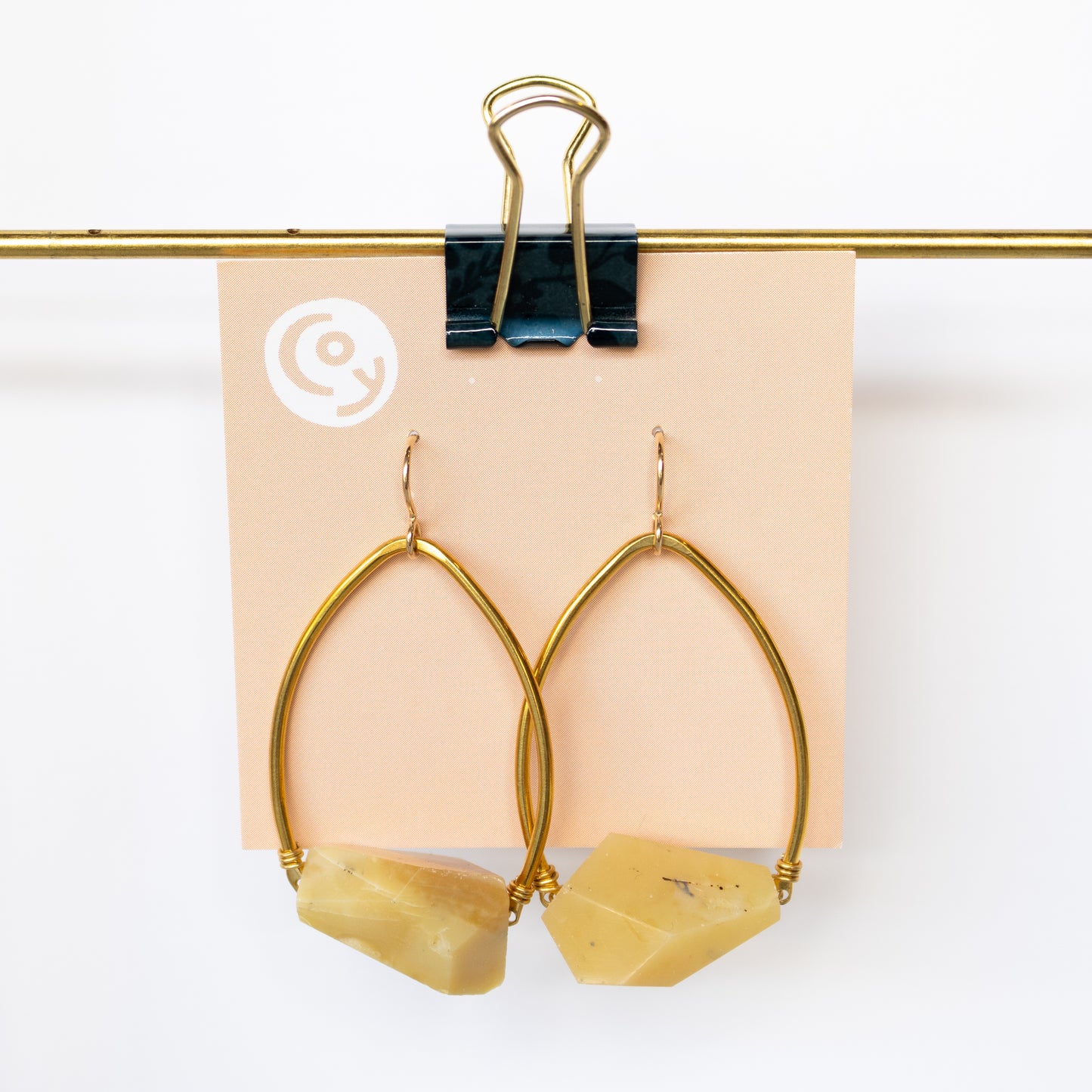 Coy Jewelry - Yellow Opal Earrings