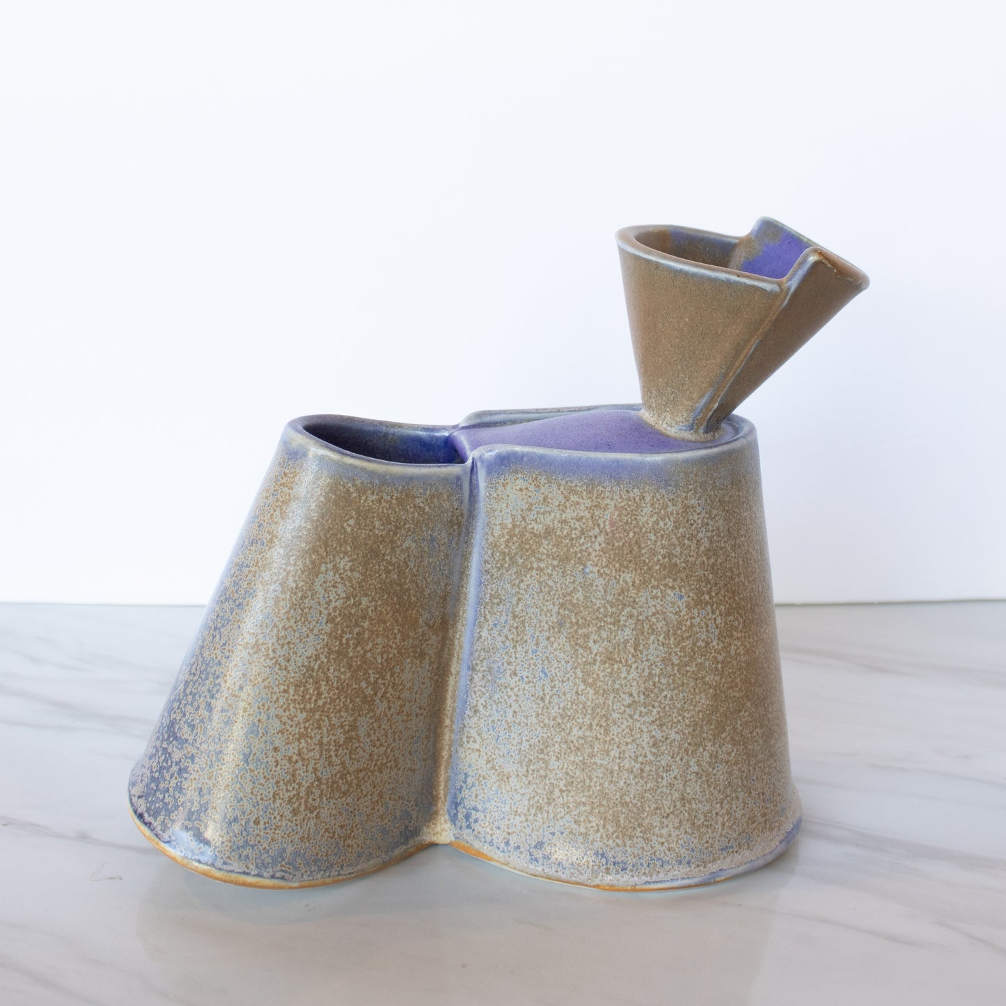 Louise Schollaert - Purple & Tan Creamer