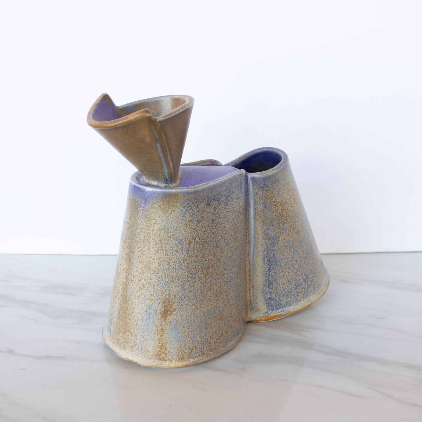 Louise Schollaert - Purple & Tan Creamer