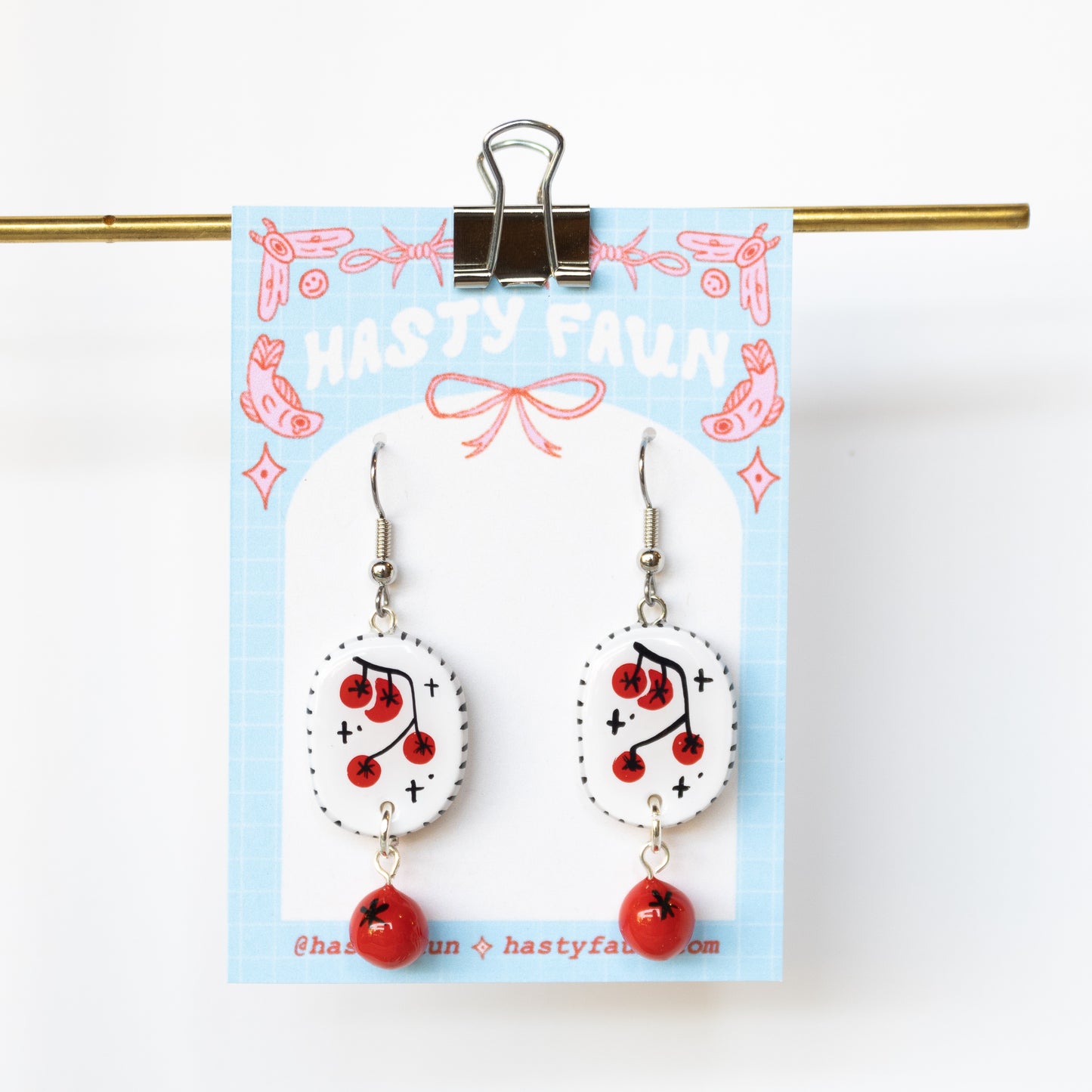 Hasty Faun - Tomato Harvest Earrings