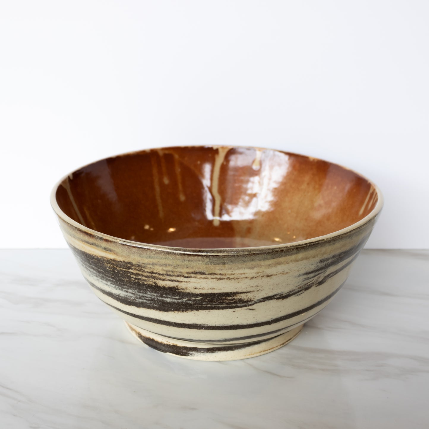 Earthen Recreations - Medium Marbled Bowl