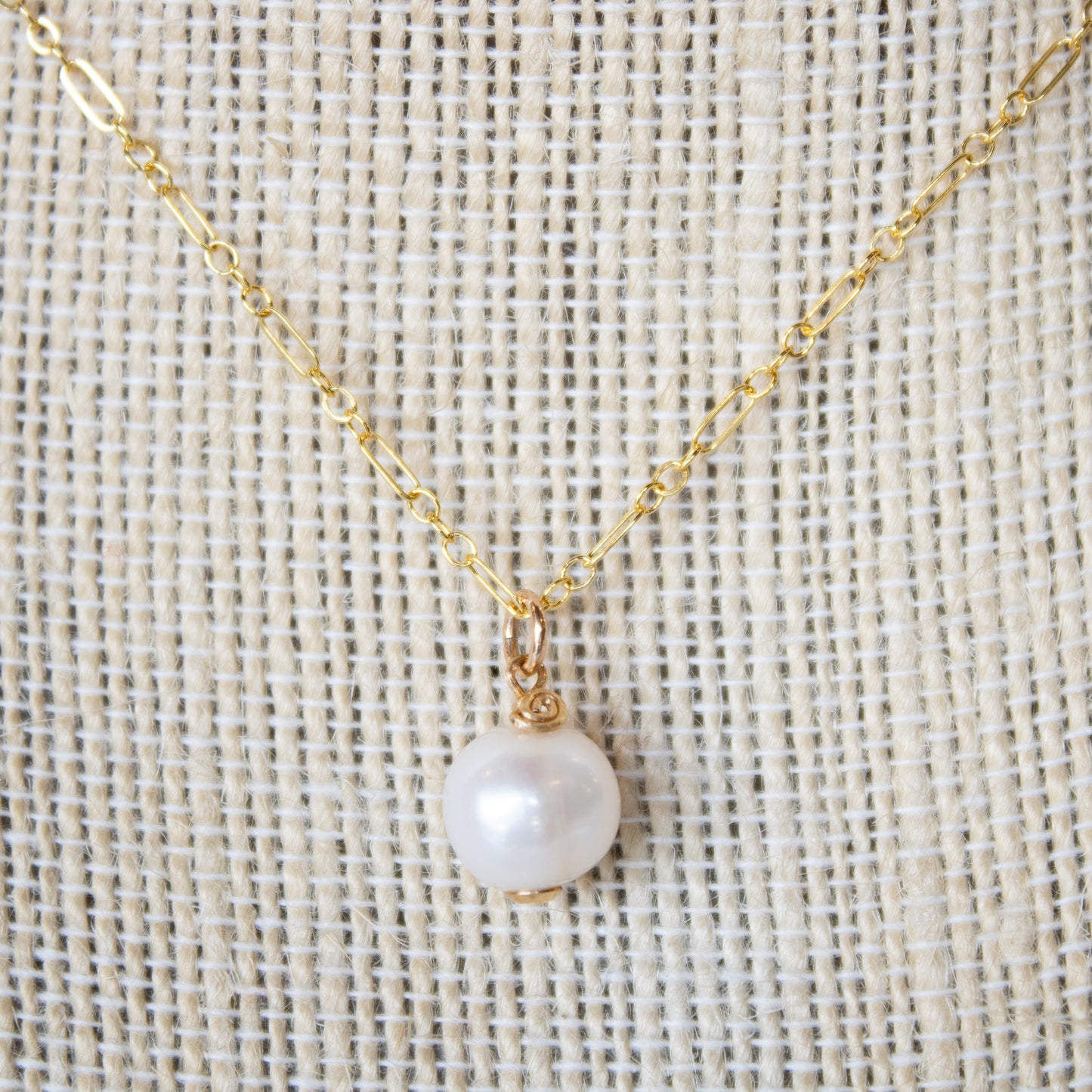 Orchid Moon - Figaro Pearl Necklace